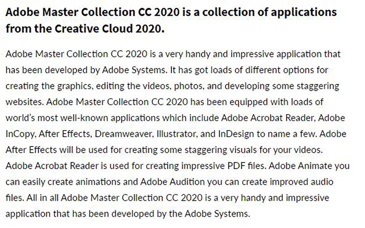 adobe cc 2020 master collection
